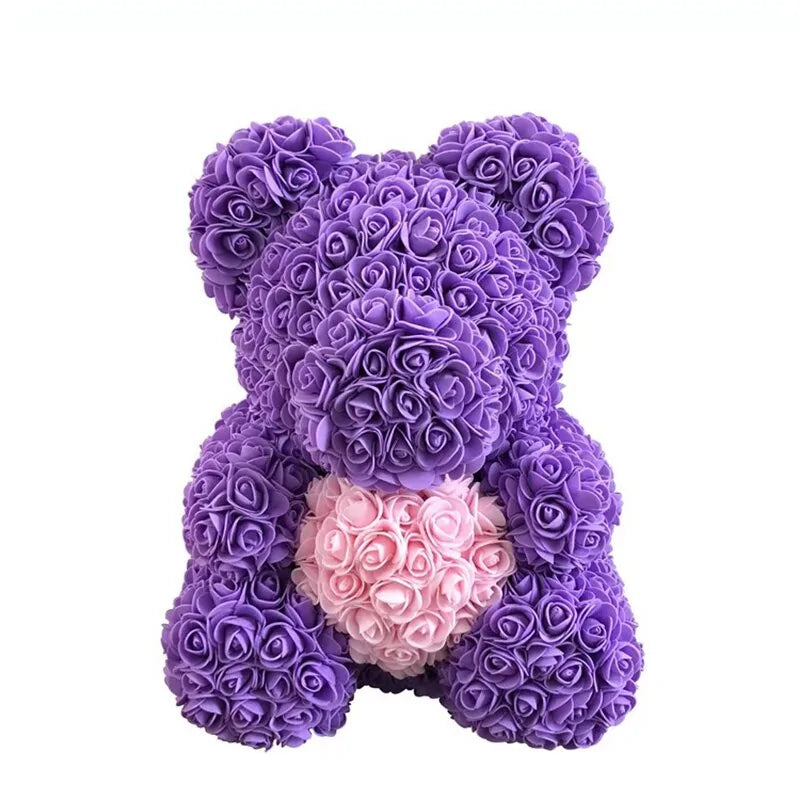 Flower Rose Teddy Bear - AlburyMart
