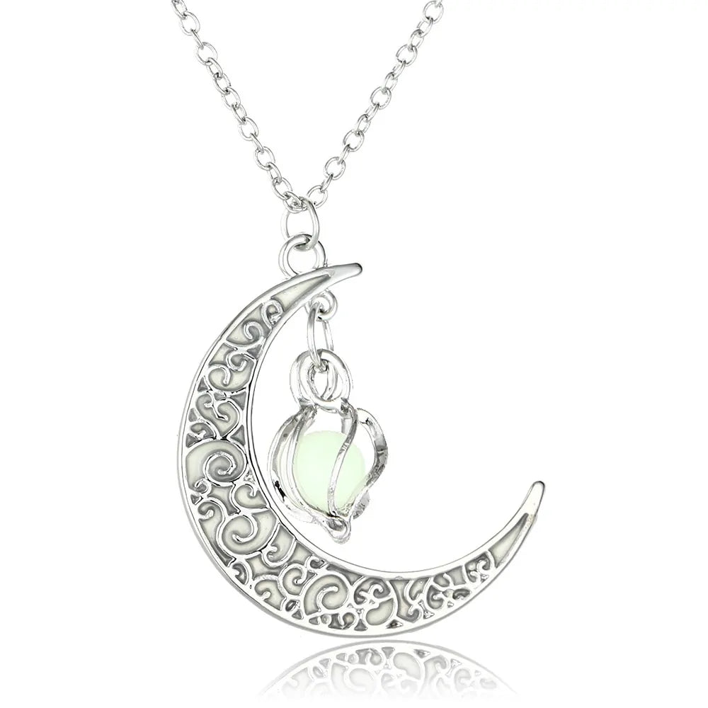 Moon Glowing Necklace - AlburyMart
