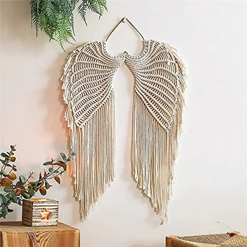 Woven Angel Wings Hanging Decor - AlburyMart