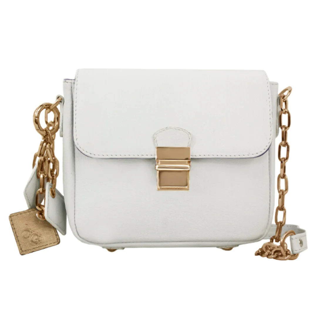 Tiny Leather Handbag -White (Option 2) - AlburyMart