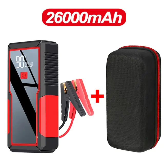 26000mAh/20000mAh Car Jump Starter 1000A 12V Output Portable Emergency Start-up Charger for Cars Booster Battery Starting Device - AlburyMart