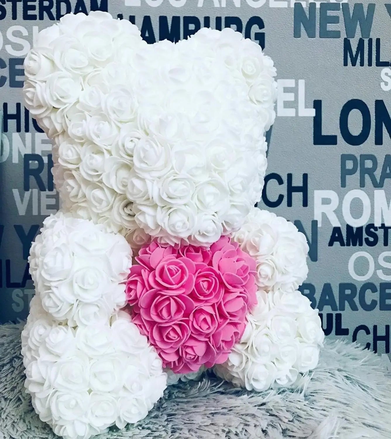Flower Rose Teddy Bear - AlburyMart