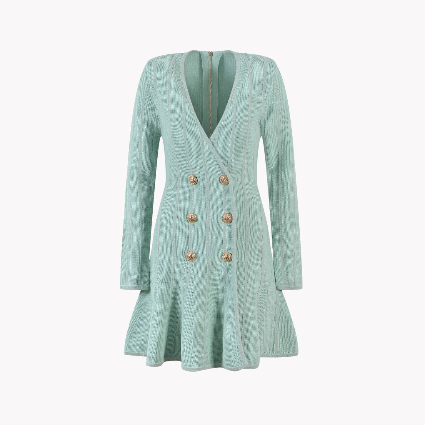 Double-Breasted Mini Dress - AlburyMart