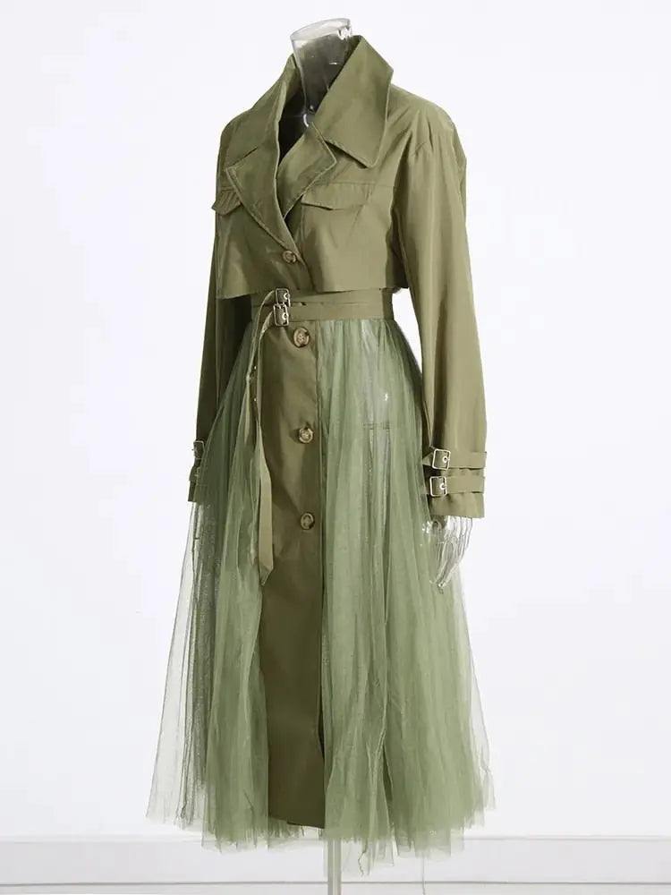 Tulle Trench Coat - AlburyMart