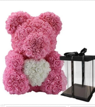 Flower Rose Teddy Bear - AlburyMart