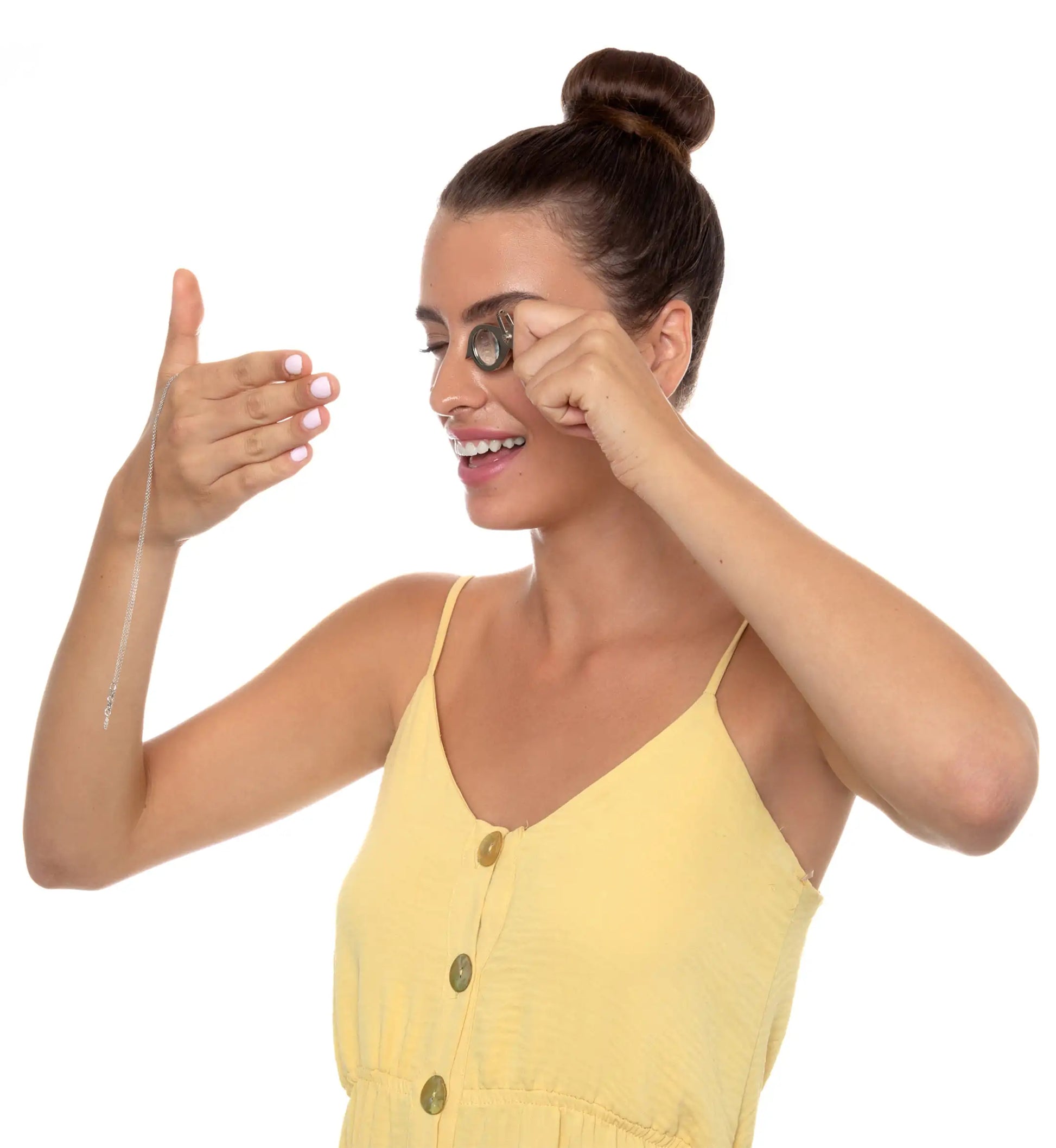 Ana Bekoach Jewelry -  925 Sterling Silver Necklace Kabbalah Solitaire Pendant 24k Gold Inscribed - AlburyMart