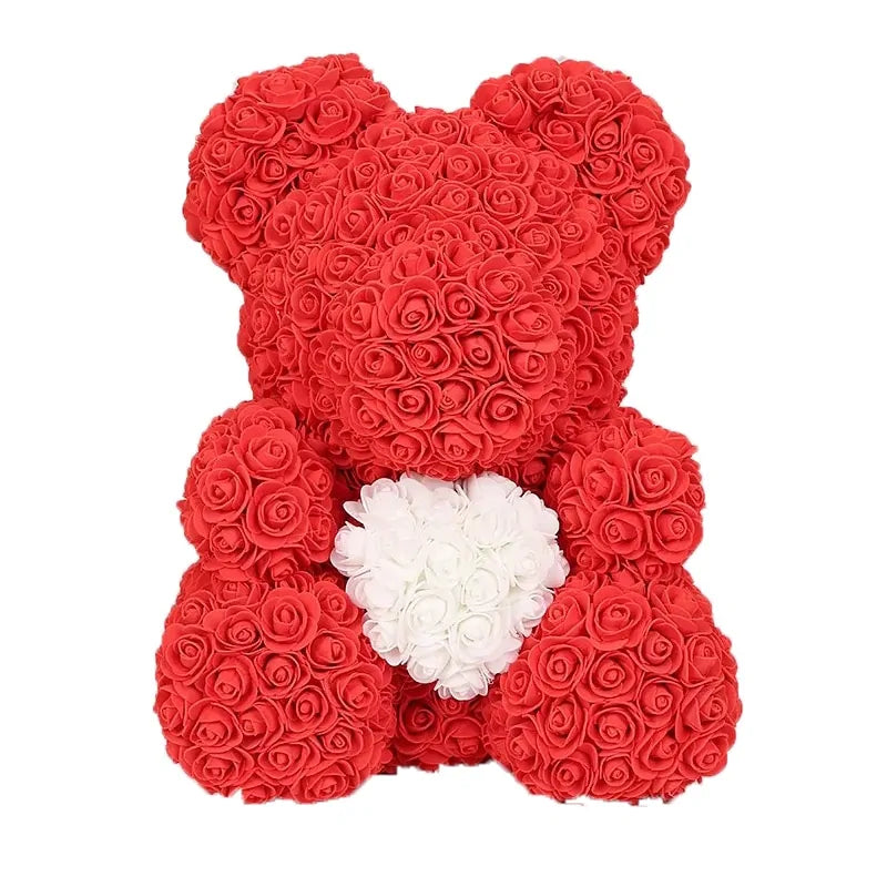 Flower Rose Teddy Bear - AlburyMart