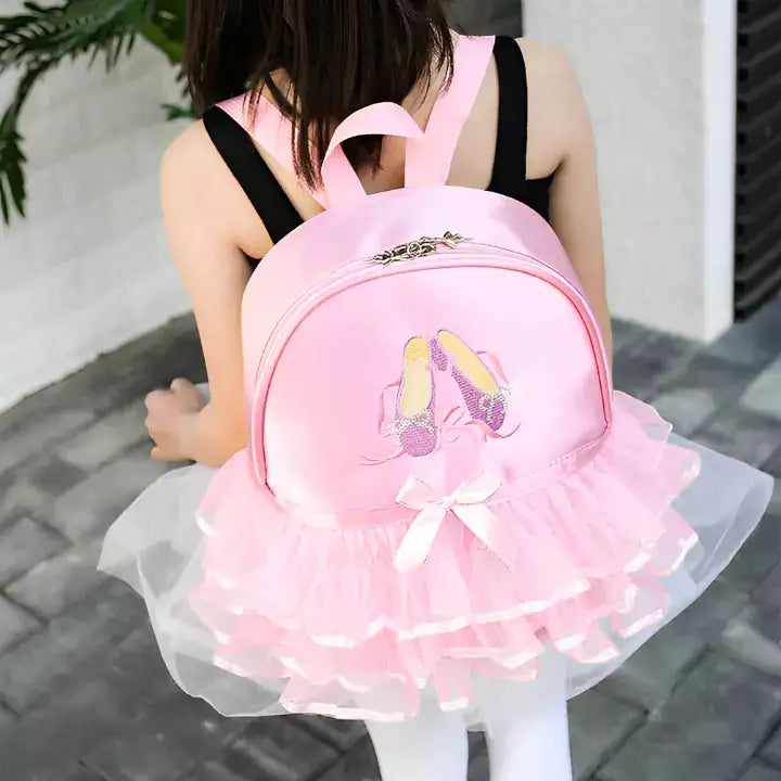 Ballerina kids backpack, Girls ballet backpack. Ballerina school bag, Cute ballerina backpack, Kids dance backpack, Ballerina print backpack - AlburyMart