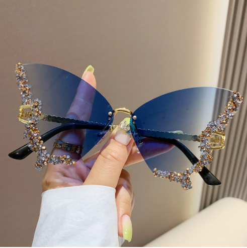 Diamond Butterfly Sunglasses - AlburyMart