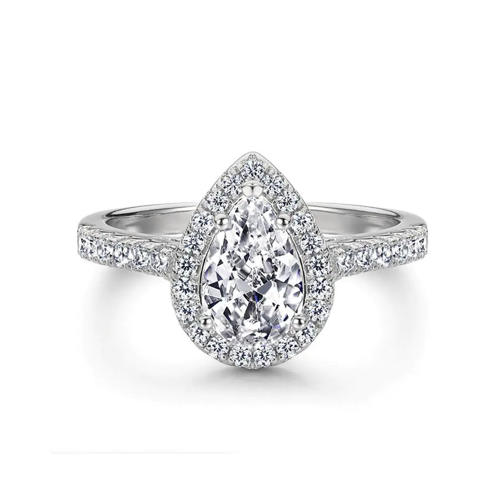 Waterdrop Zircon Ladies Ring - AlburyMart