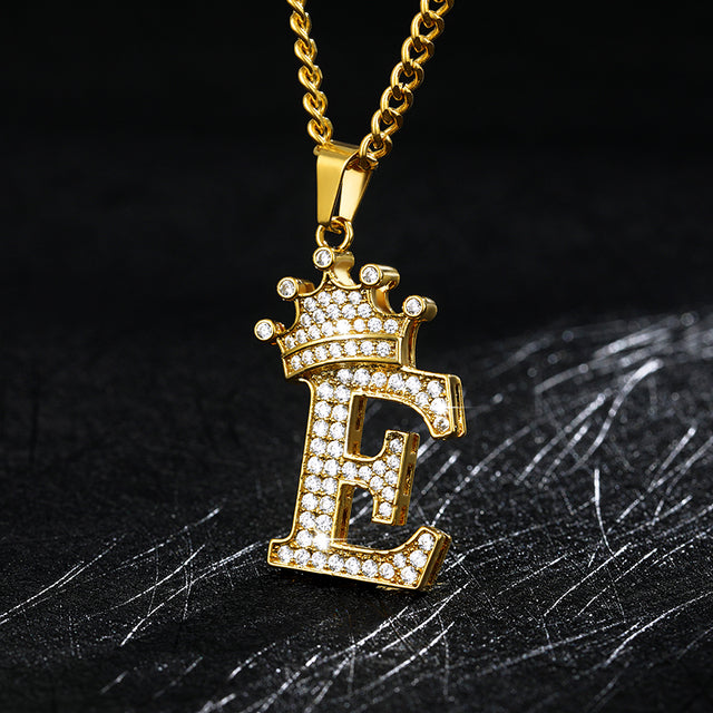 Zircon Alphabet Necklace - AlburyMart