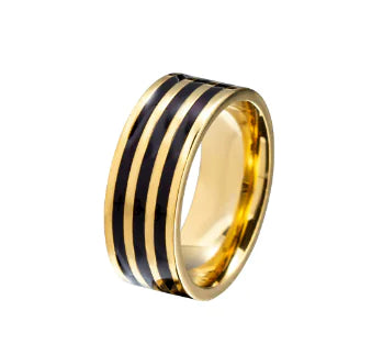 Fashion Stainless Steel Oil Dropping Ring Accessory