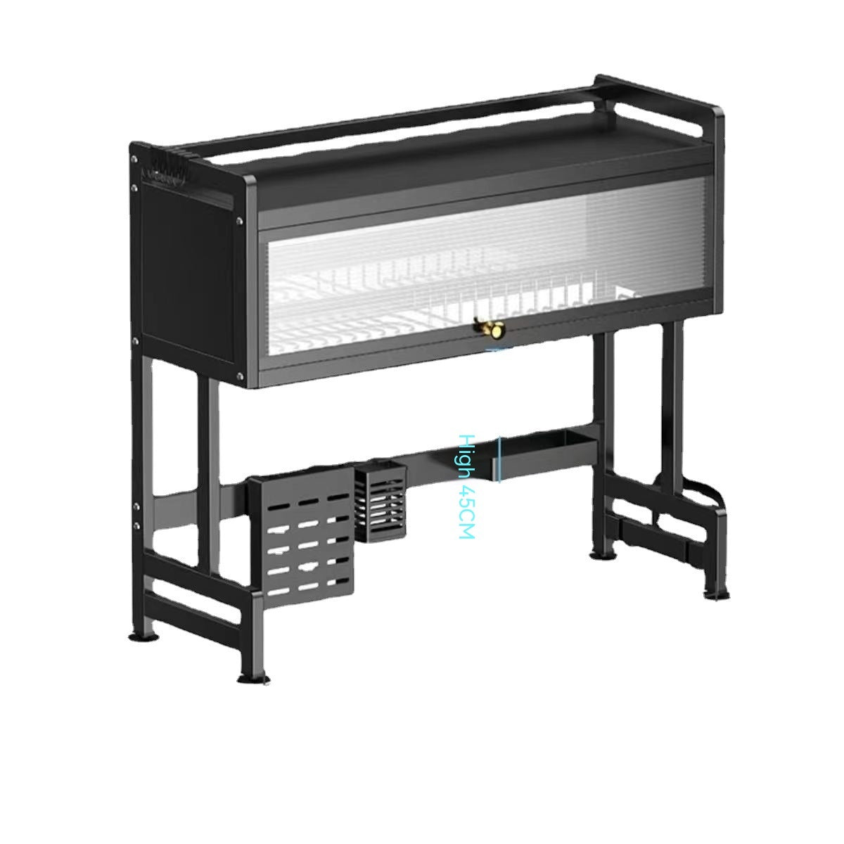 Kitchen Sink Storage Stand Surface Washed Bowl And Chopstick Rack Storage Household Drain Basket Rack - AlburyMart