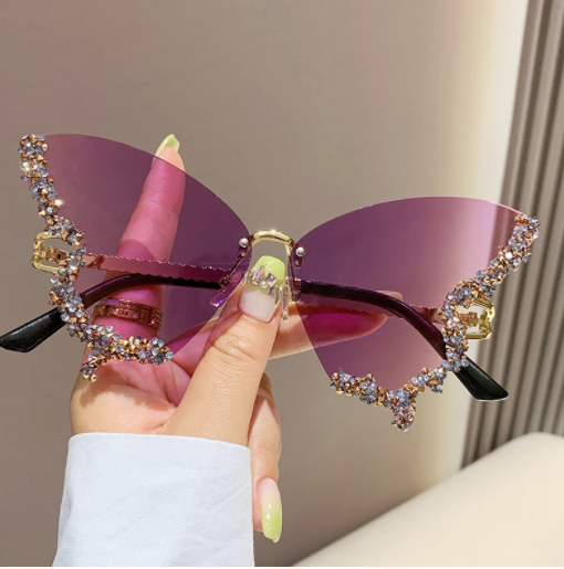 Diamond Butterfly Sunglasses - AlburyMart