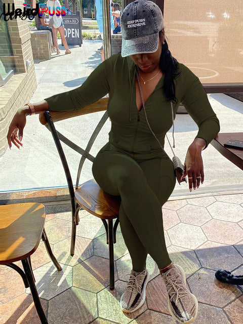 Hooded Tops and Sporty Leggings - AlburyMart