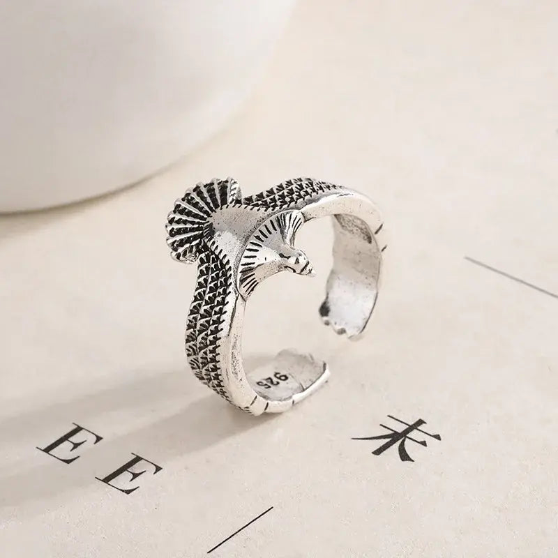 Adjustable Eagle Wings Ring Stylish Personal Jewelry - AlburyMart