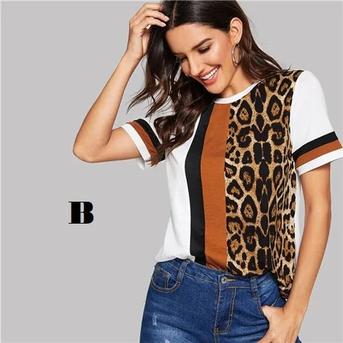 Summer Leisure Ladies T-Shirt Tops - AlburyMart