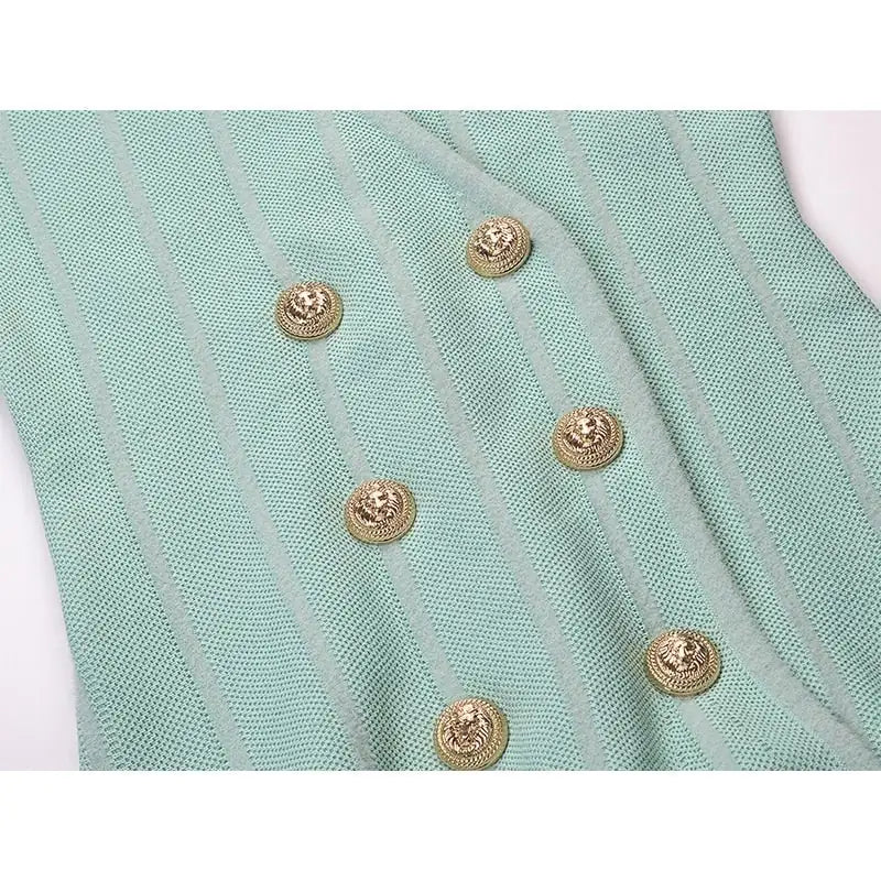 Double-Breasted Mini Dress - AlburyMart