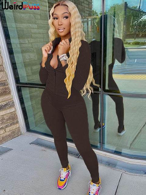 Hooded Tops and Sporty Leggings - AlburyMart