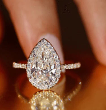 Waterdrop Zircon Ladies Ring - AlburyMart