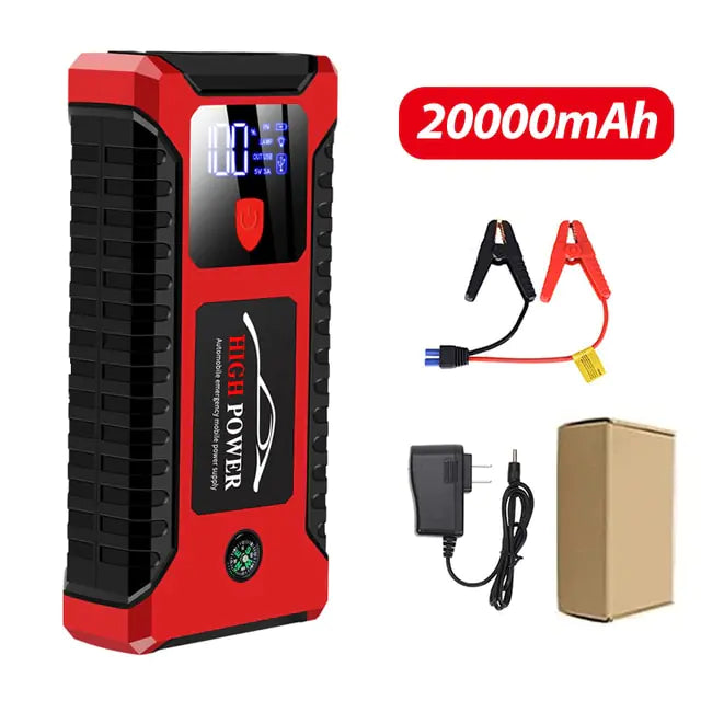 26000mAh/20000mAh Car Jump Starter 1000A 12V Output Portable Emergency Start-up Charger for Cars Booster Battery Starting Device - AlburyMart