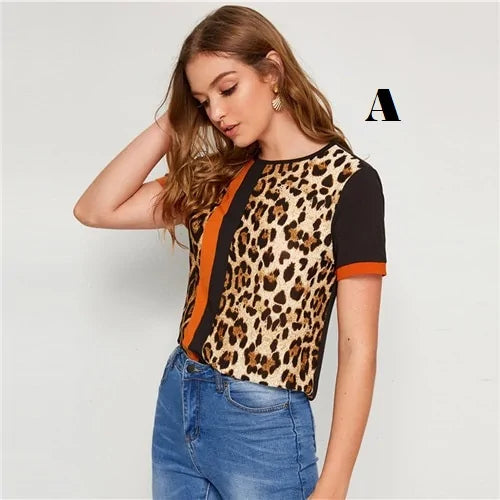 Summer Leisure Ladies T-Shirt Tops - AlburyMart