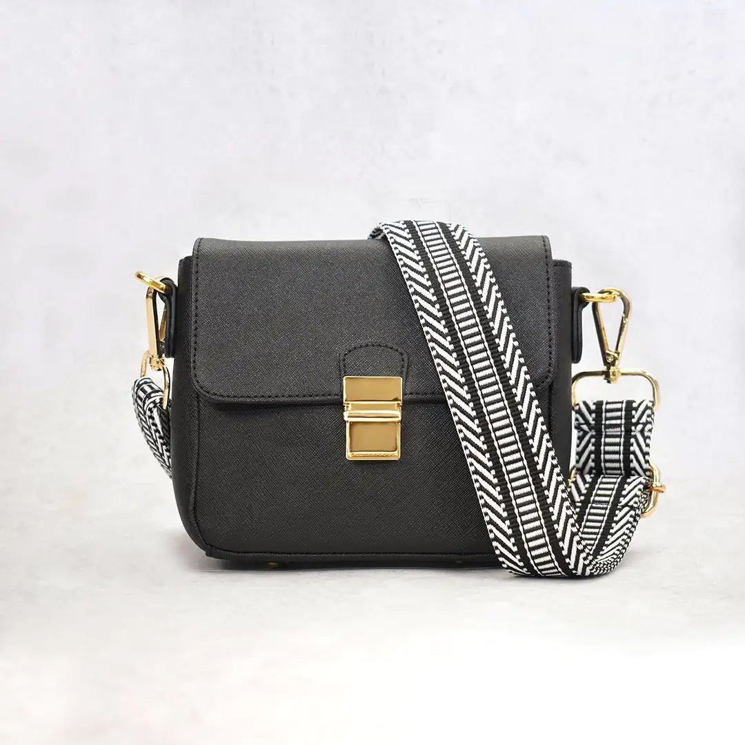 Tiny Leather Crossbody -Black (Option 1) - AlburyMart