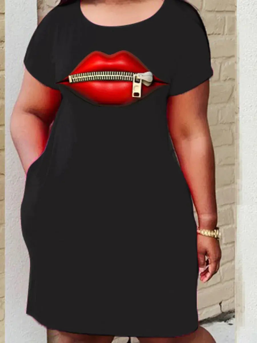 O-Neck Loose Casual Dresses - AlburyMart