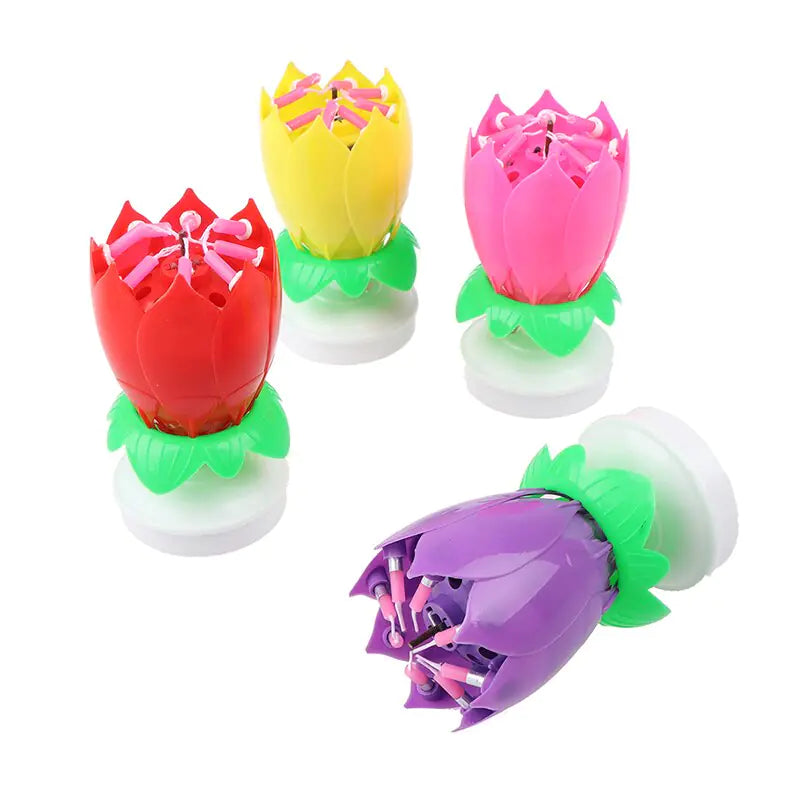 Lotus Music Birthday Candle - AlburyMart
