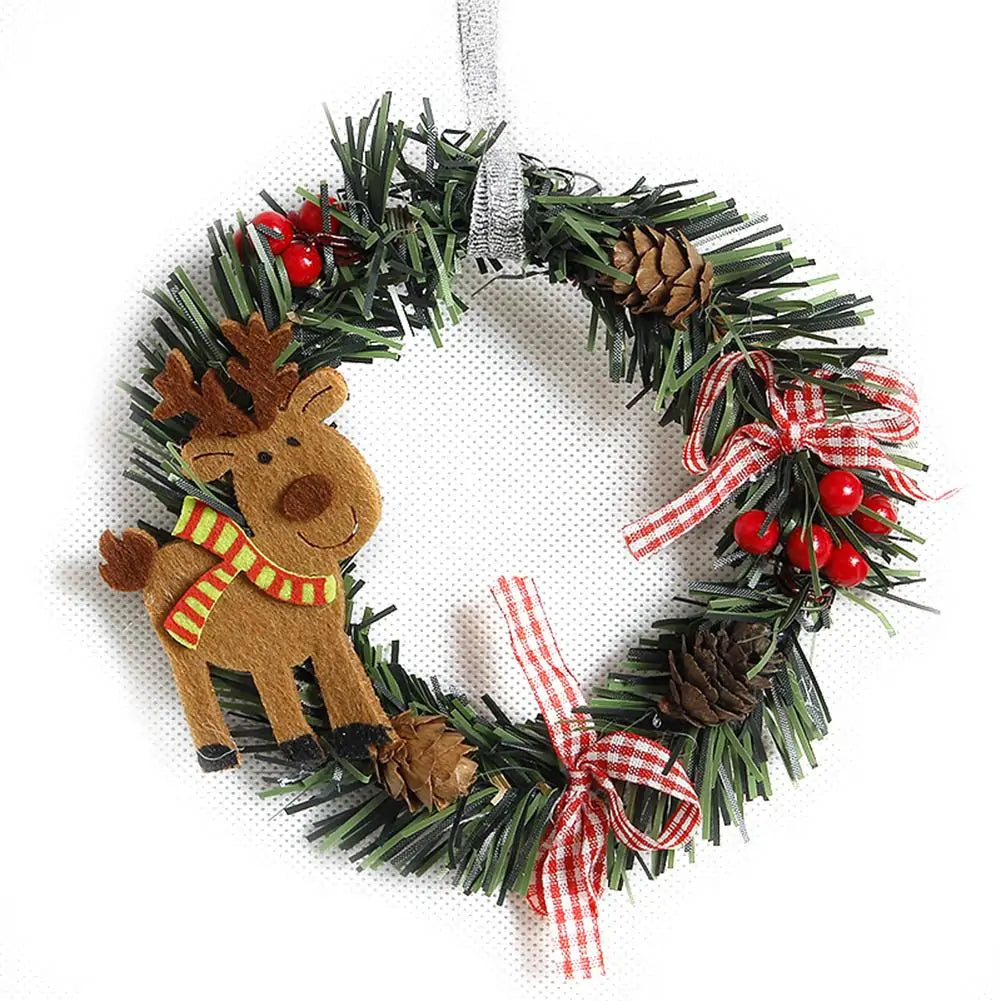 Christmas Wreath Wood Christmas Decor - AlburyMart