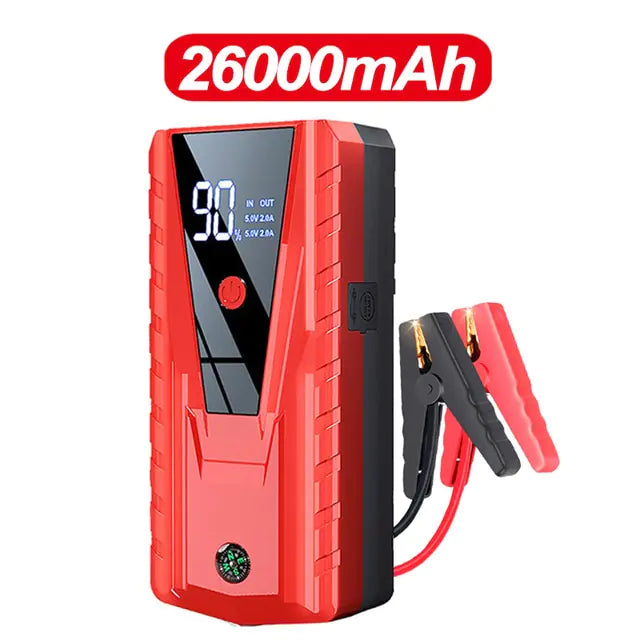 26000mAh/20000mAh Car Jump Starter 1000A 12V Output Portable Emergency Start-up Charger for Cars Booster Battery Starting Device - AlburyMart