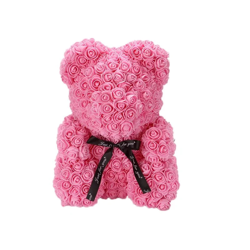 Flower Rose Teddy Bear - AlburyMart