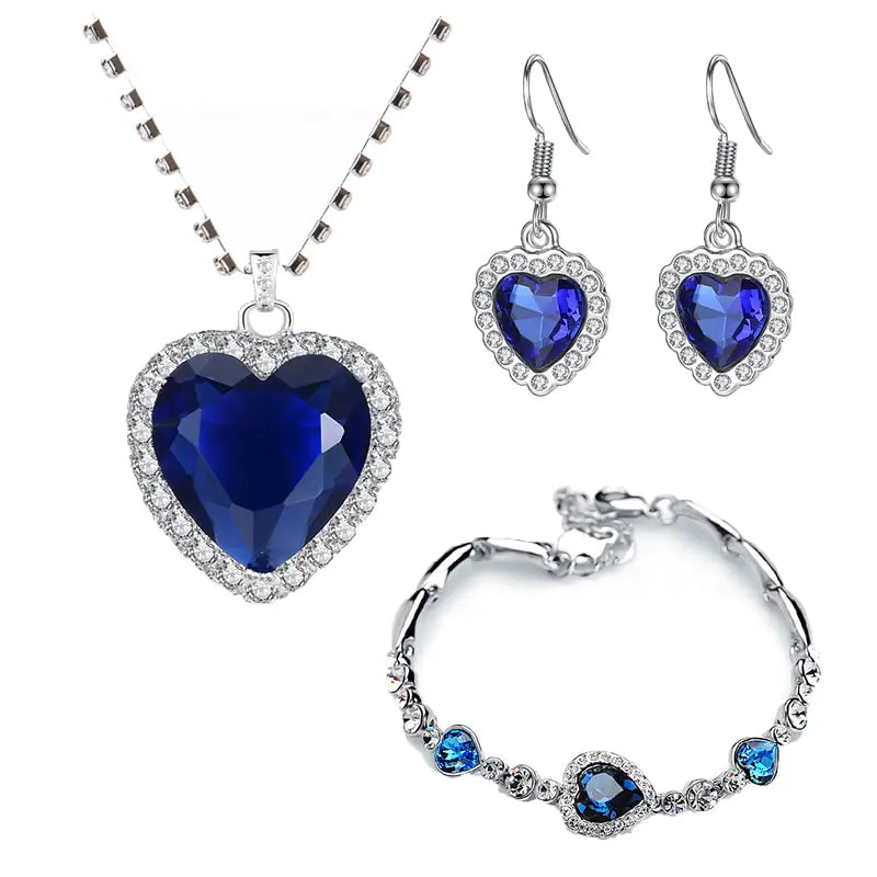 Titanic Heart of Ocean Inspired Jewelry for Women - AlburyMart
