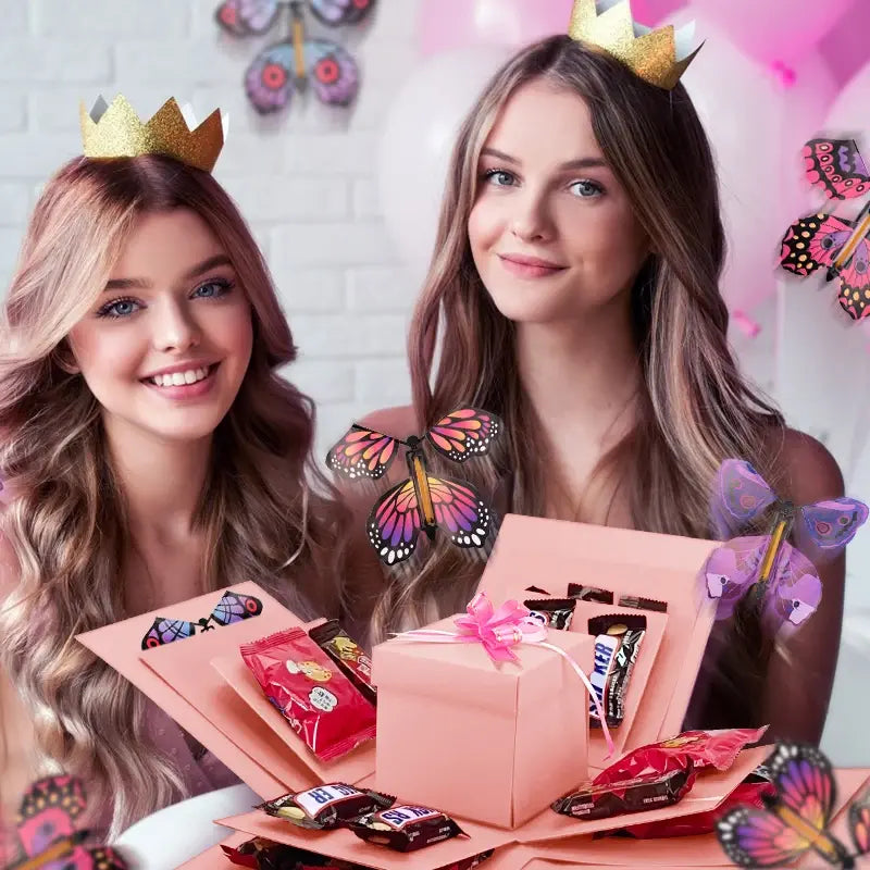 Magic Flying Butterfly Birthday Gift Box - AlburyMart