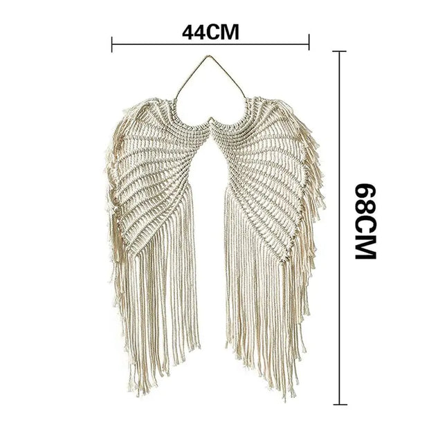 Woven Angel Wings Hanging Decor