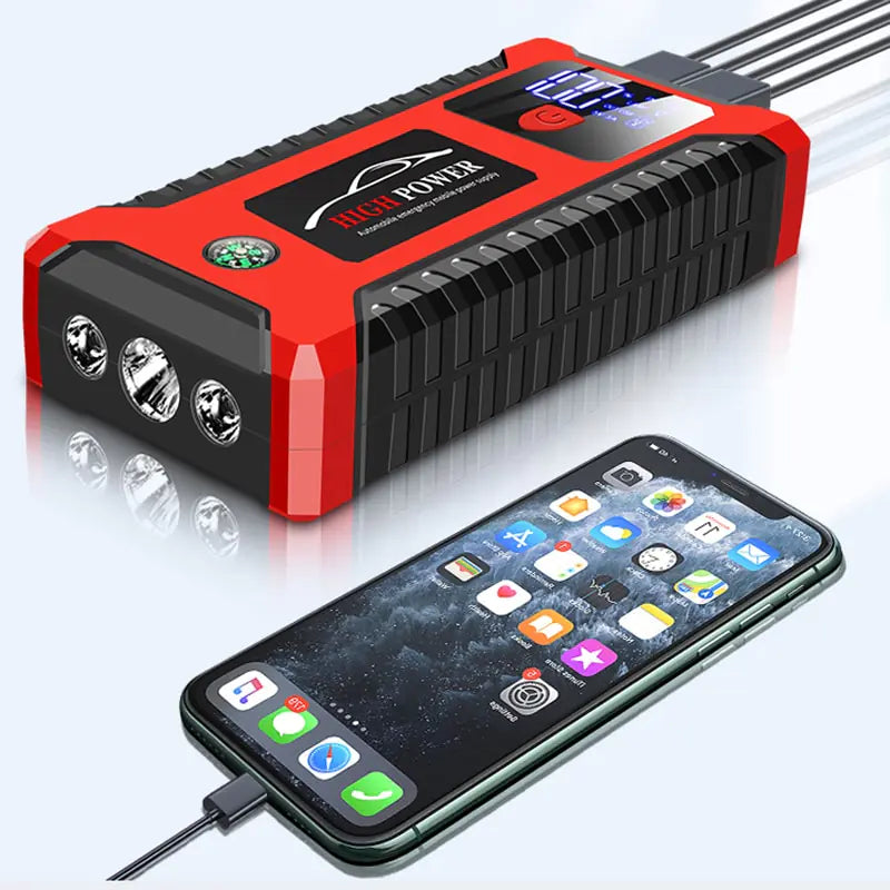 26000mAh/20000mAh Car Jump Starter 1000A 12V Output Portable Emergency Start-up Charger for Cars Booster Battery Starting Device - AlburyMart