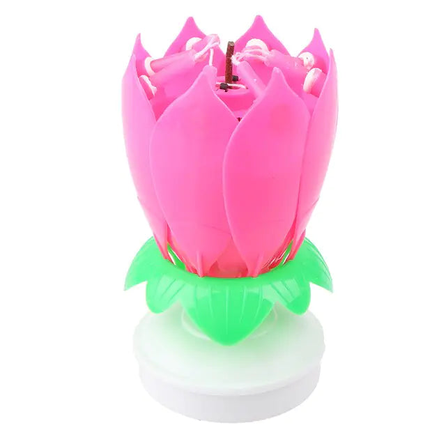 Lotus Music Birthday Candle - AlburyMart