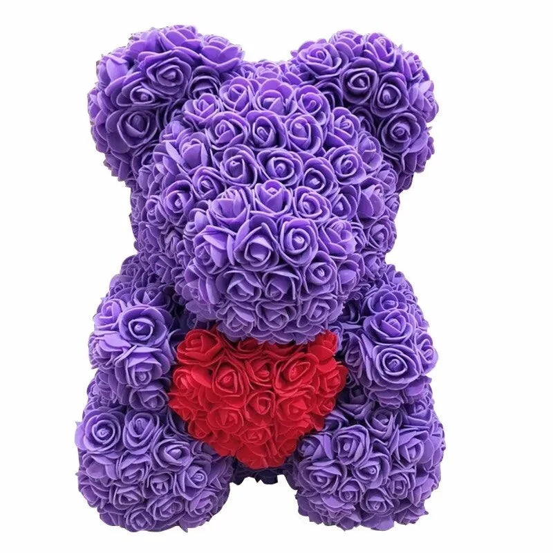 Flower Rose Teddy Bear - AlburyMart