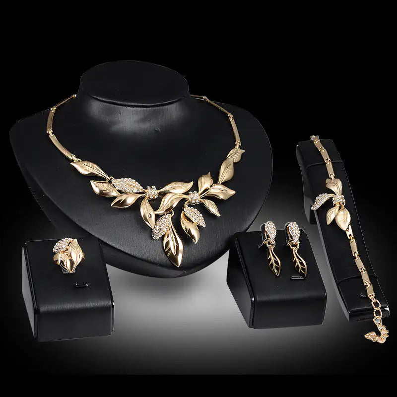 Gold Indian Bridal Jewelry Set - AlburyMart