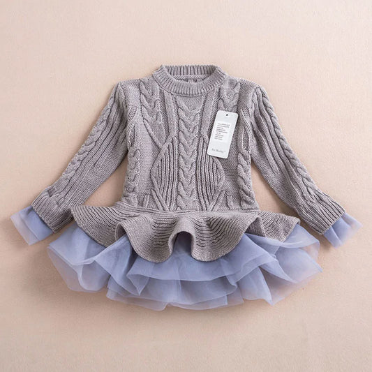 Kids Winter Knitted Chiffon - AlburyMart