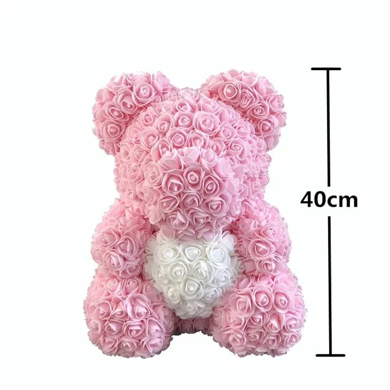 Flower Rose Teddy Bear - AlburyMart
