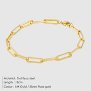 Women's Stainless Steel Curb Cuban Link Bracelet by Davieslee Jewelry