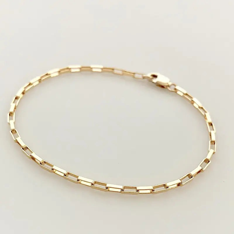 Gold Filled Chain Bracelet Handmade Jewelry - AlburyMart