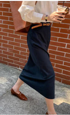 High Waist Slit Skirt - Summer New Style