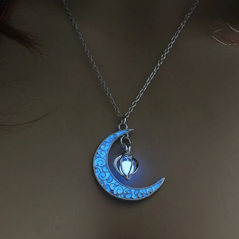Moon Glowing Necklace - AlburyMart