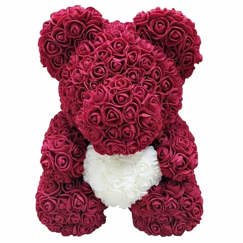 Flower Rose Teddy Bear - AlburyMart