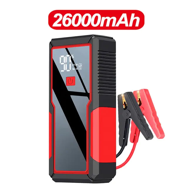 26000mAh/20000mAh Car Jump Starter 1000A 12V Output Portable Emergency Start-up Charger for Cars Booster Battery Starting Device - AlburyMart