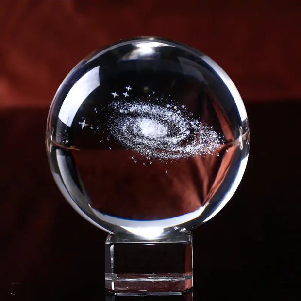 3D Galaxy Miniature Crystal Ball