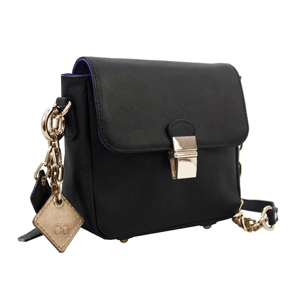 Tiny Leather Crossbody -Black (Option 1) - AlburyMart