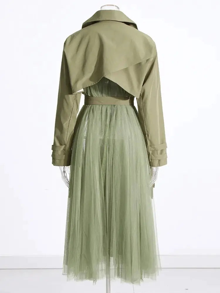 Tulle Trench Coat - AlburyMart